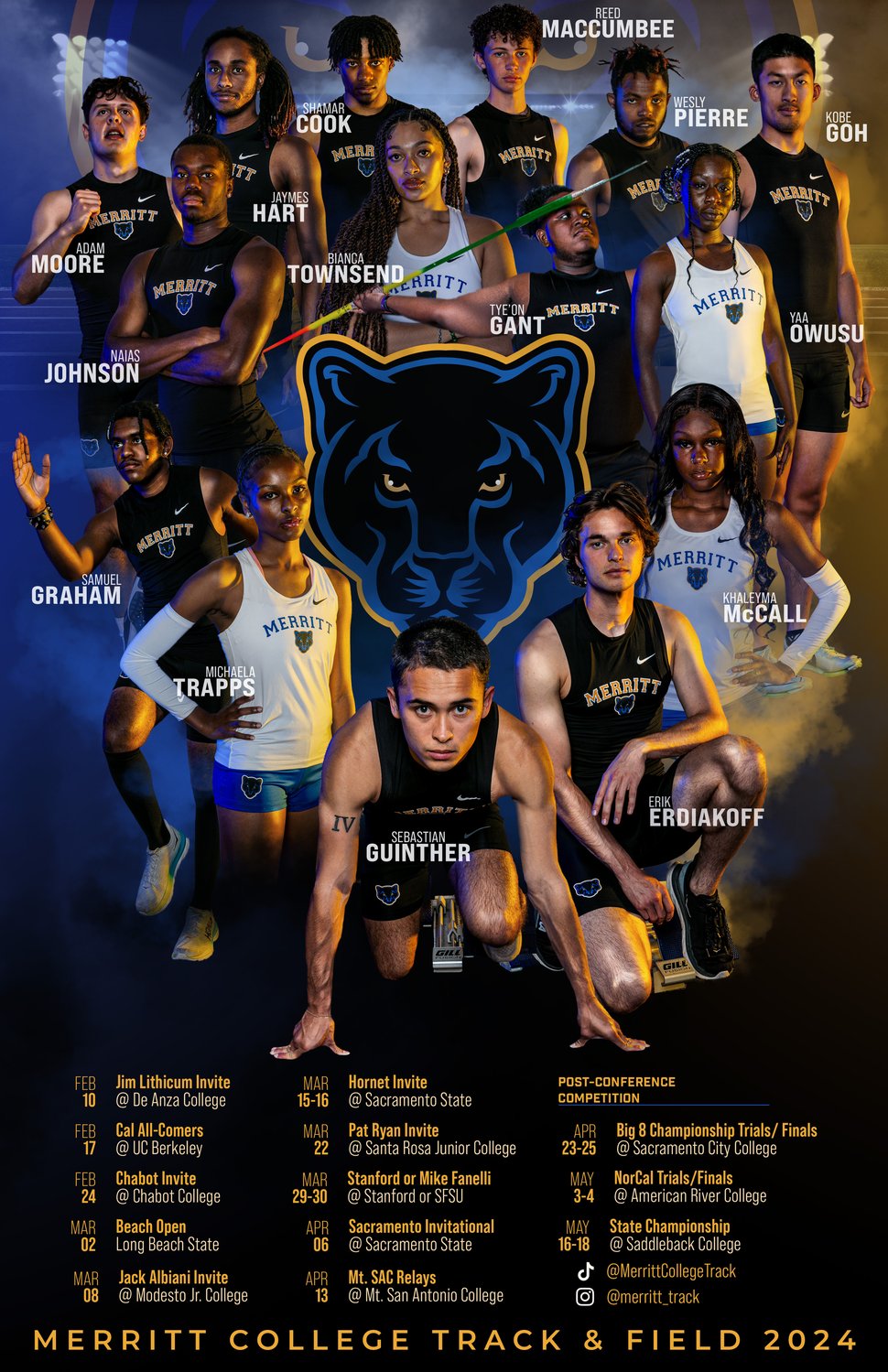 Merritt College Track and Field Update April 28, 2024